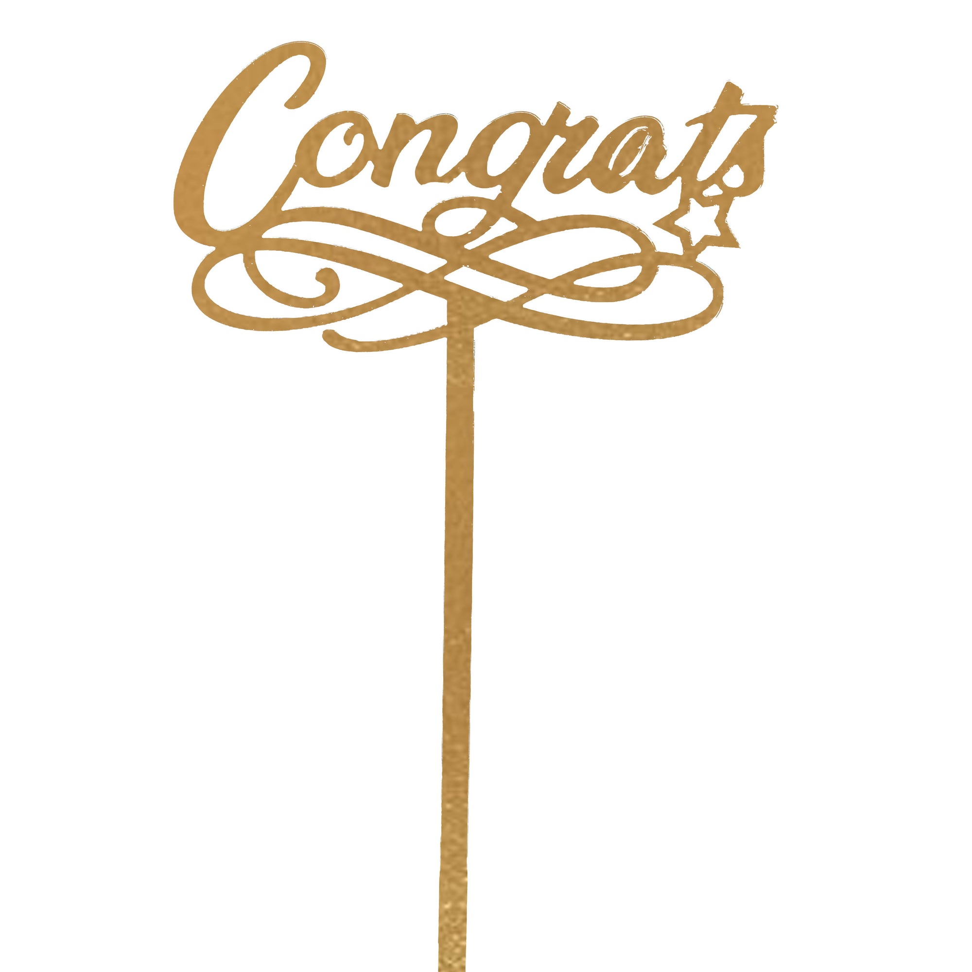 Congrats Flower Bouquet Topper