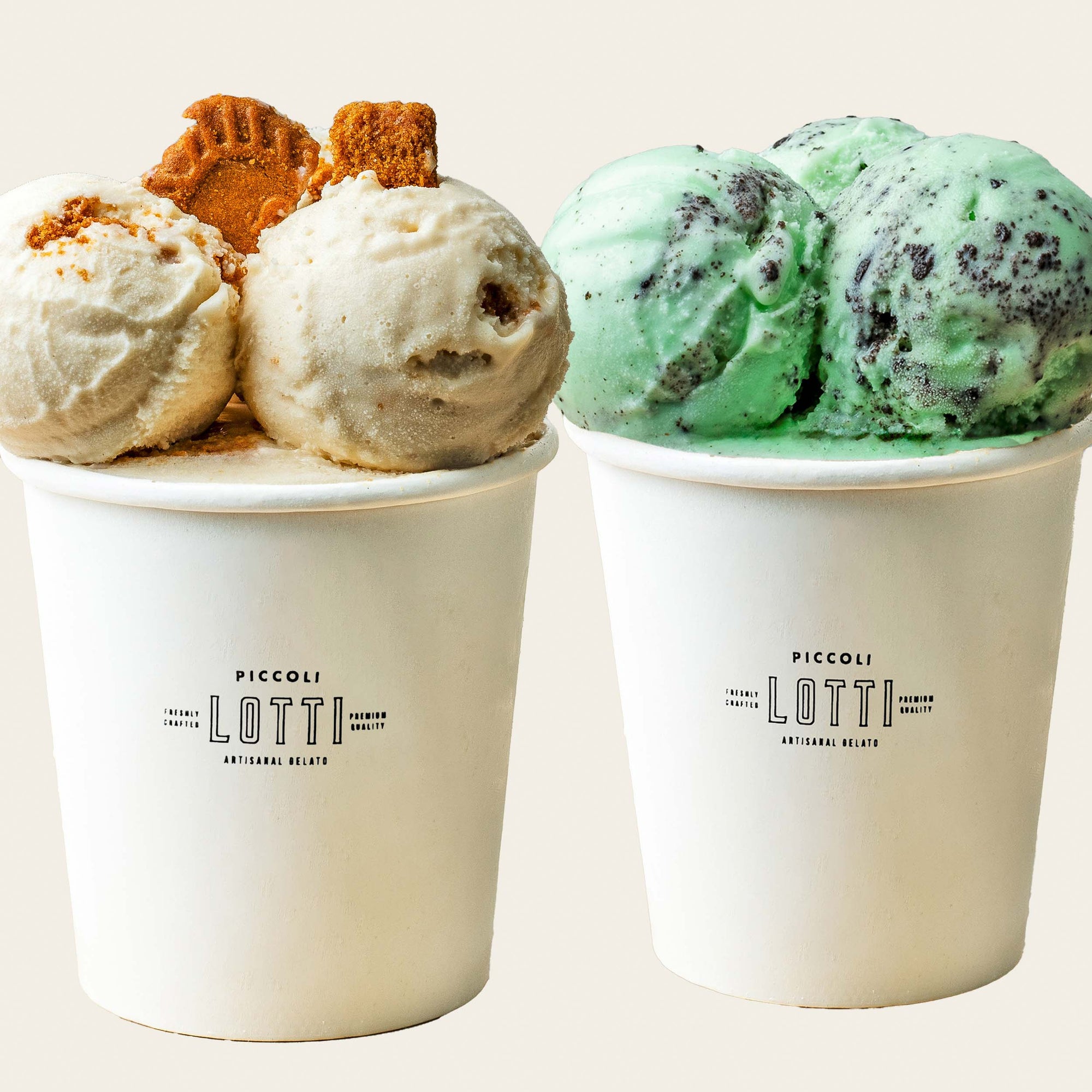 Twin Pack - Caramel Cookies Gelato & Mint Straciatella Gelato